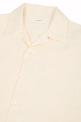 Santiago Overshirt in Lino e Seta - Panna | Umit Benan