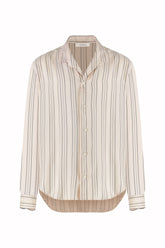 Franco Shirt in Silk - Sunrise Stripes | Umit Benan