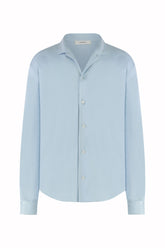 Franco Shirt in Silk - Light Blue | Umit Benan