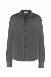 Franco Shirt in Silk - Dark Grey | Umit Benan