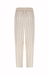 Julian Pants in Silk - Sunrise Stripes | Umit Benan