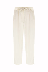 Julian Paradiso Pants in Silk - Milk | Umit Benan