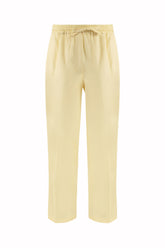 Julian Paradiso Pants in Silk - Banana | Umit Benan