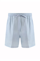 Julian Paradiso Shorts in Silk - Light Blue | Umit Benan
