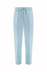 Selly Pants in Linen and Silk - Smurf | Umit Benan
