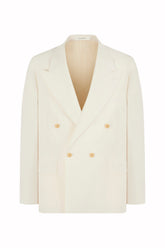 Richard Blazer in Silk, Cupro, and Cotton - Cream | Umit Benan