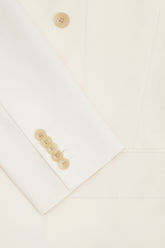 Richard Blazer in Silk, Cupro, and Cotton - Cream | Umit Benan
