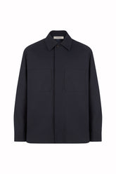 Overshirt Jerome in Cotone - Blu Scuro | Umit Benan