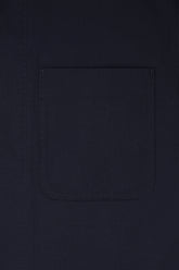 Overshirt Jerome in Cotone e Seta - Blu Scuro | Umit Benan