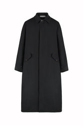 Country Coat in Cotton and Linen - Black | Umit Benan