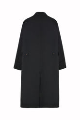 Country Coat in Cotton and Linen - Black | Umit Benan