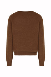Ralph Crewneck in Silk and Cashmere - Chocolate | Umit Benan