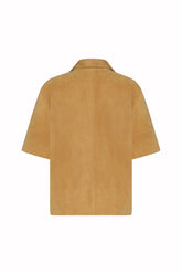 Cubana Overshirt in Suede - Gold | Umit Benan
