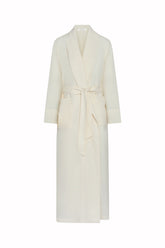 Luisa Robe in Silk - Cream | Umit Benan