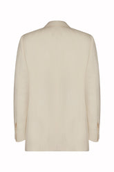 Luisa Blazer in Linen and Silk - Cream | Umit Benan