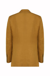 Luisa Blazer in Linen and Silk - Mustard | Umit Benan