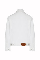 Beth Denim Jacket in Cotton - White | Umit Benan