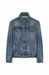 Beth Denim Jacket in Cotton - Medium Wash | Umit Benan