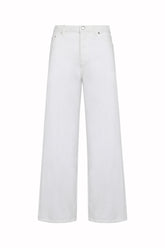 Mariebelle Jeans in Cotton - White | Umit Benan