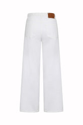 Mariebelle Jeans in Cotton - White | Umit Benan