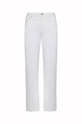 Victoria Jeans in Cotton - White | Umit Benan