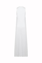 Kate Ribb Dress in Cashmere and Cotton - Chocolate | Umit Benan