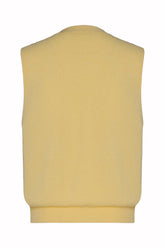 Gilet Marisa in Seta e Cashmere - Giallo | Umit Benan