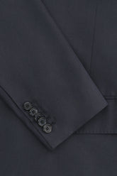 Luisa Blazer in Silk - Dark Navy | Umit Benan