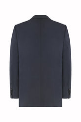 Luisa Blazer in Silk - Dark Navy | Umit Benan