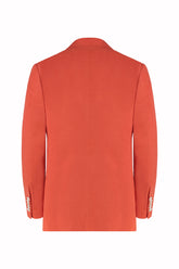Luisa Blazer in Linen and Silk - Tomato | Umit Benan