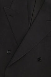 Luisa Blazer in Linen and Silk - Black | Umit Benan