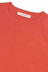 Sunset Crew Neck in Cashmere and Silk - Tomato | Umit Benan