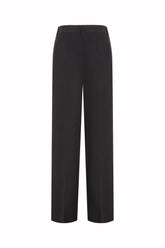 Luisa Trousers in Linen and Silk - Black | Umit Benan
