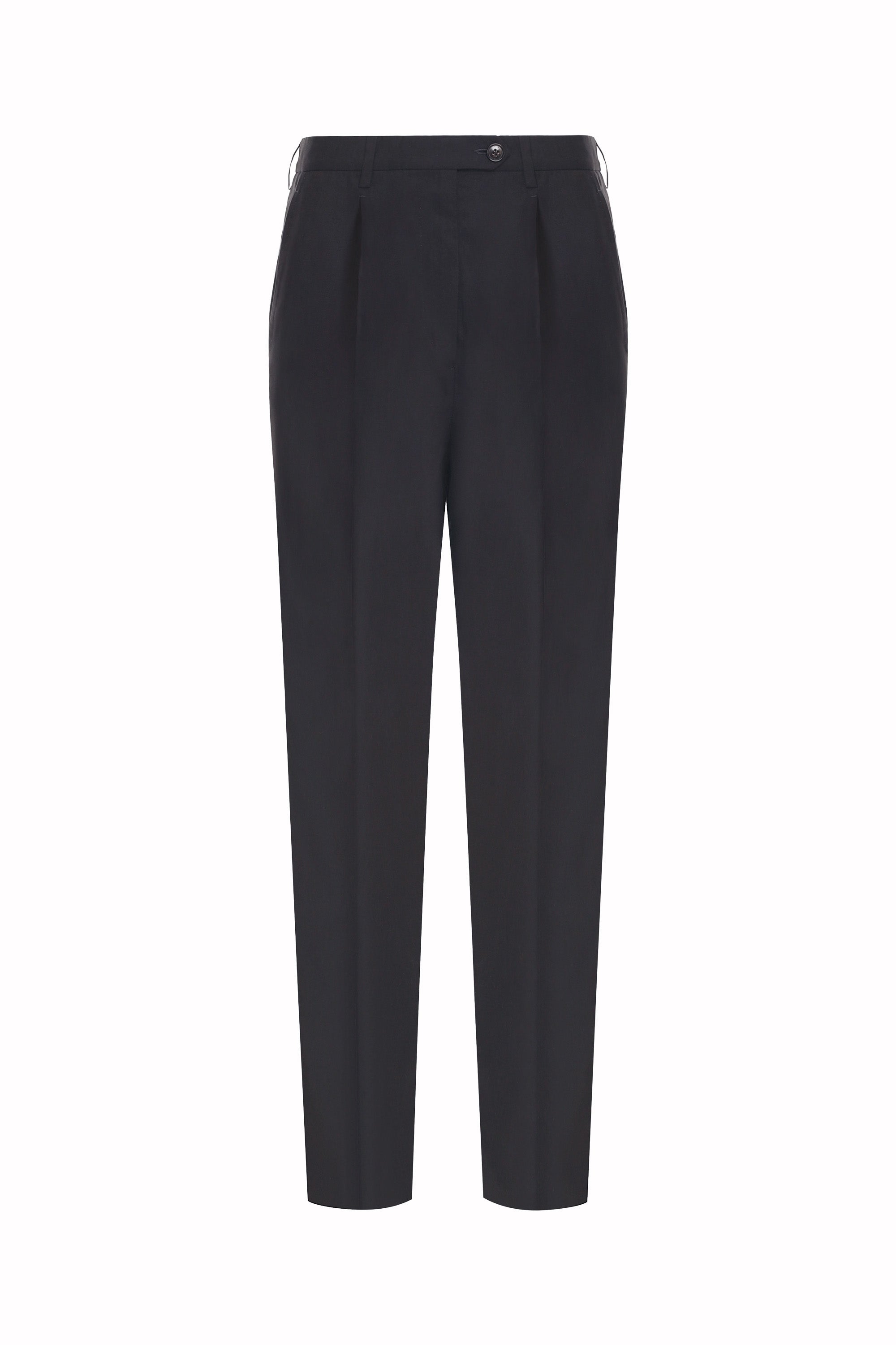UMIT BENAN Straight-Leg Pleated Wool Trousers for Men | MR