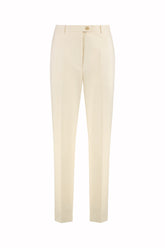 Allegra Trousers in Cotton - Cream | Umit Benan