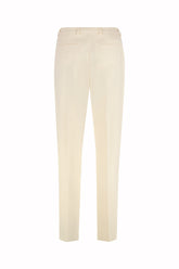 Allegra Trousers in Cotton - Cream | Umit Benan