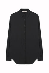 Marghe Shirt in Silk - Black | Umit Benan