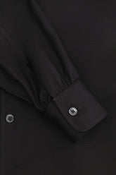 Medina Long Shirt in Silk - Black | Umit Benan