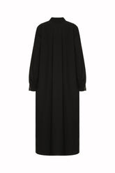 Medina Long Shirt in Silk - Black | Umit Benan