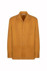 Santiago Overshirt in Linen and Silk - Mustard | Umit Benan