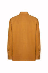 Santiago Overshirt in Linen and Silk - Mustard | Umit Benan