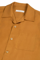 Santiago Overshirt in Linen and Silk - Mustard | Umit Benan