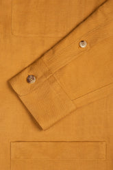 Santiago Overshirt in Linen and Silk - Mustard | Umit Benan