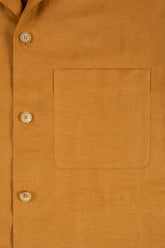 Santiago Overshirt in Linen and Silk - Mustard | Umit Benan