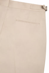 Pietro Trousers in Cotton and Silk - Light Cream | Umit Benan
