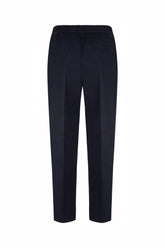 Selly Pants in Cotton and Silk - Dark Navy | Umit Benan