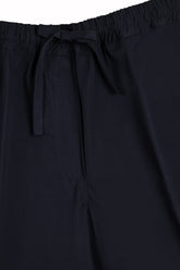 Selly Pants in Cotton and Silk - Dark Navy | Umit Benan