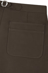 Carpenter Trousers in Cotton and Viscose - Dark Mud | Umit Benan