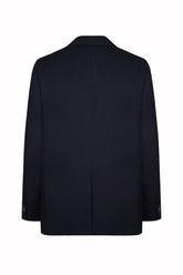 Bernard Blazer in Cotton and Silk - Dark Navy | Umit Benan